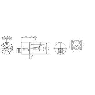 Codeur absolu multitour SSI Ø58mm-Lire la description