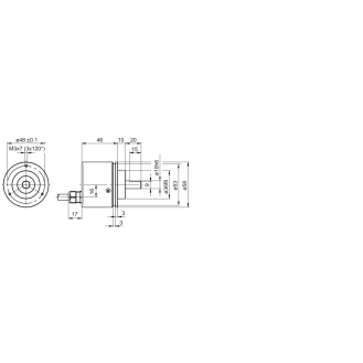 Codeur absolu multitour SSI Ø58mm-Lire la description