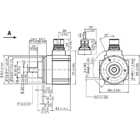 Codeur abs. monotour feedback moteur Codeur abs. monotour feedback moteur-Lire la description