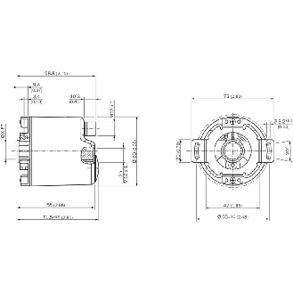 Codeur abs. monotour Ø60mm Axe creux 15mm EtherNet 262.144 (18 bit)-Lire la description