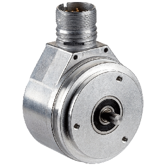 Codeur abs. monotour Ø60mm Axe plein 06mm SSI 32.768 (15 bit) M23 12P-Lire la description
