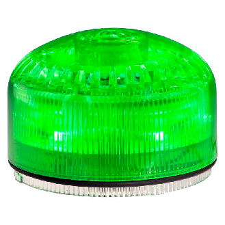Sirène électronique 105dB 64 sons SIR-E LED VERT IP65 Ø92mm-Lire la description