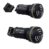 Ronfleur électronique EM continu 80dB 230VAC IP65 Ø28mm NOIR