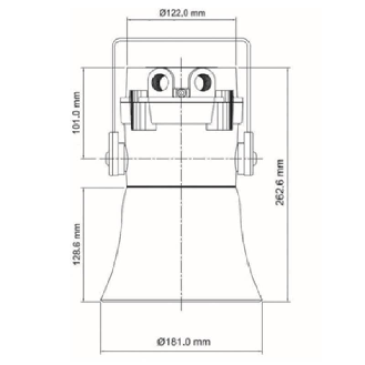 Sirène électronique d ATEX 117dB 48Vdc 130mA 32 sons IP66 IP67-Lire la description