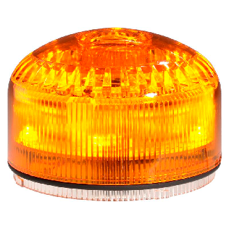 Sirène électronique 105dB 64 sons SIR-E LED ORANGE IP65 Ø92mm-Lire la description