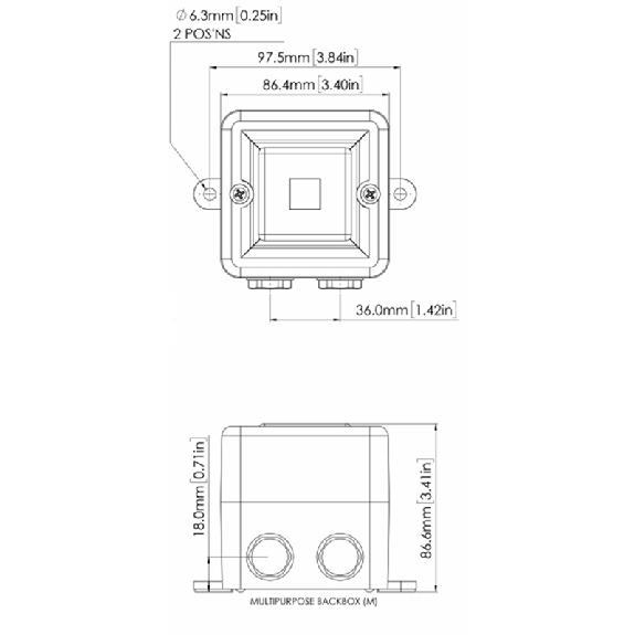 Sirène électronique 110dB TONALARM® 24-260 Vca / 60-260 Vcc - 64 sons-Lire la description