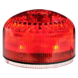 Sirène électronique SIR-E LED FA EN54-3 ROUGE 100dB IP65 Ø92mm-Lire la description