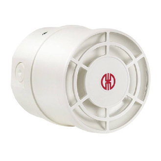 Sirène polyphonique WM 32 sons 115dB 110-240VAC IP65 Ø100mm BLANC-Lire la description