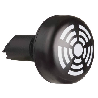 Ronfleur électronique EM continu/pulsé 80dB 230VAC NOIR IP65 Ø50mm-Lire la description