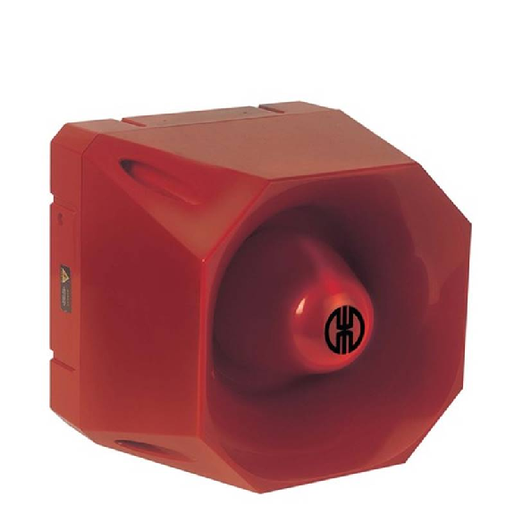 WERMA Polyphone Sirene mit 42 wählbaren Klängen, 120dB, IP66, einstellbarer Lautstärke und Fernbedienungsfähigkeit-Beschreibung lesen