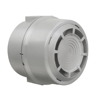 Sirène polyphonique 32 sons 110dB 230VAC IP65 Ø150mm GRIS-Lire la description
