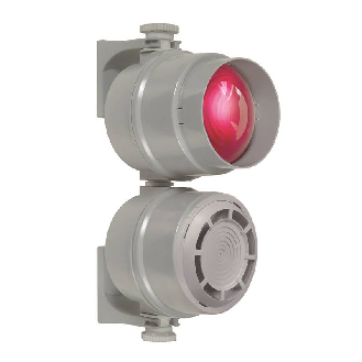 Sirène polyphonique 32 sons 110dB 230VAC IP65 Ø150mm GRIS-Lire la description