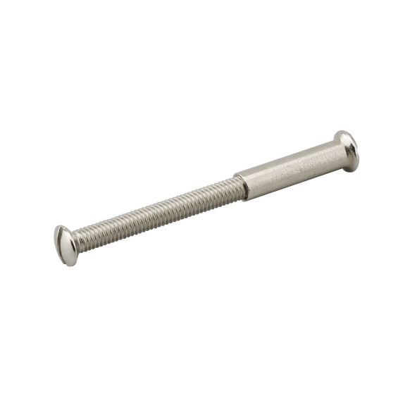 Vis métaux 4 x 45 mm pour ensemble alu avec douille (2 pèces sur carte)-Lire la description