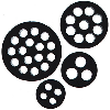 Joint d'étanchéité multi-passages IP54 M 16, Câbles 4 x Ø 2.0 mm