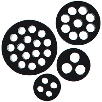 Joint d'étanchéité multi-passages IP54 M 16, Câbles 2 x Ø 3.0 mm-Lire la description