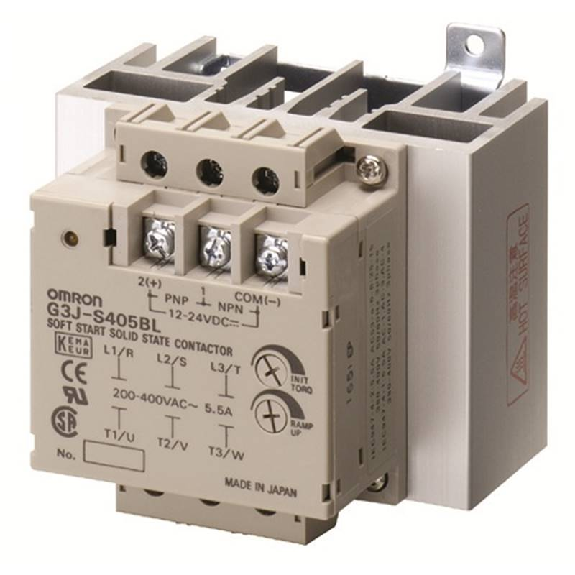 Relais statique démarrage moteurs 1 à 25s 5,5A 400VAC / Cde 12-24VDC Relais statique démarrage moteurs 1 à 25s 5,5A 400VAC / Cde 12-24VDC-Lire la description