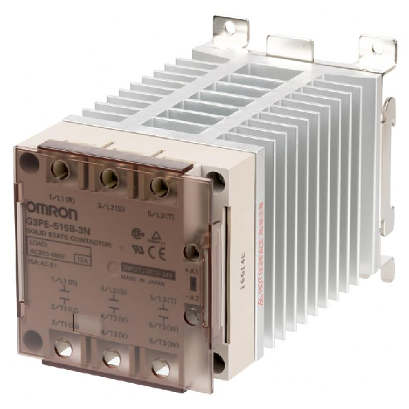 Relais statique 3PH 3P 15A 200-480VAC / Cde 12-24VDC AV RAD Relais statique 3PH 3P 15A 200-480VAC / Cde 12-24VDC AV RAD-Lire la description