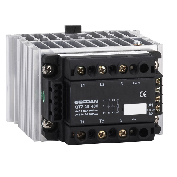Groupe statique 3PH 55A 480VAC, Cde 5-32Vdc Ventilateur 24Vdc Alarme Groupe statique 3PH 55A 480VAC, Cde 5-32Vdc Ventilateur 24Vdc Alarme-Lire la description