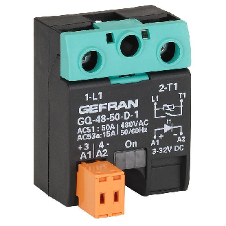Relais statique 1PH 50A 230VAC / Cde 20-260VAC/DC Sans connecteur-Lire la description