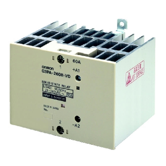 Relais statique 1PH 50A 200-400VAC / Cde 12-24VDC AV RAD-Lire la description