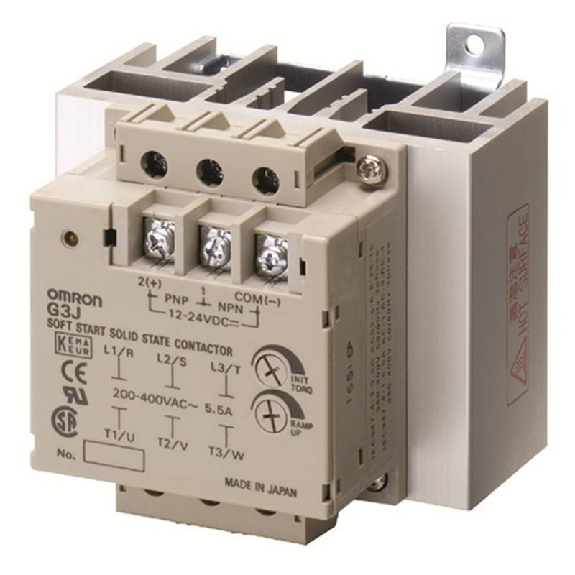 Relais statique démarrage moteurs 1 à 25s 2,4A 400VAC / Cde 12-24VDC Relais statique démarrage moteurs 1 à 25s 2,4A 400VAC / Cde 12-24VDC-Lire la description