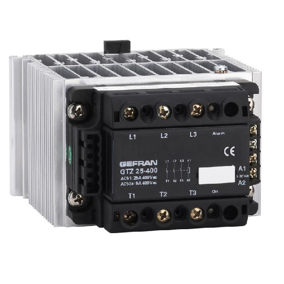 Groupe statique 3PH 25A 480VAC, Cde 20-260Vac/dc Groupe statique 3PH 25A 480VAC, Cde 20-260Vac/dc-Lire la description