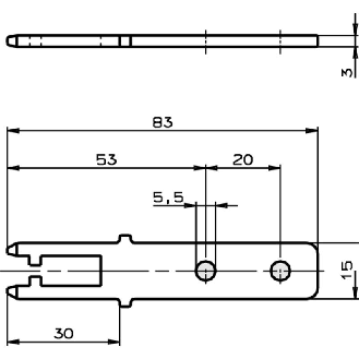 Actionneur inox droit pour NP/GP/TP-Lire la description