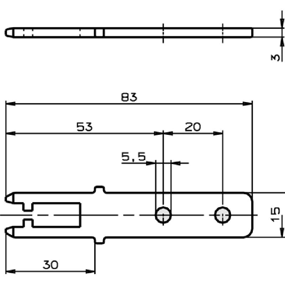 Actionneur inox droit pour NP/GP/TP-Lire la description