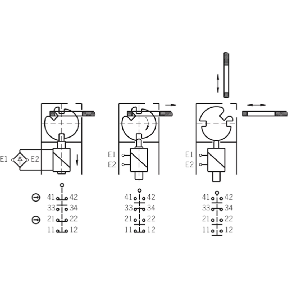 Int. de séc. STP-TWIN connecteur SR11 avec contact d'état de porte-Lire la description