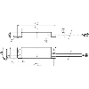 Int.de séc. sans contact Reed P9mm 3NO, câble 10m