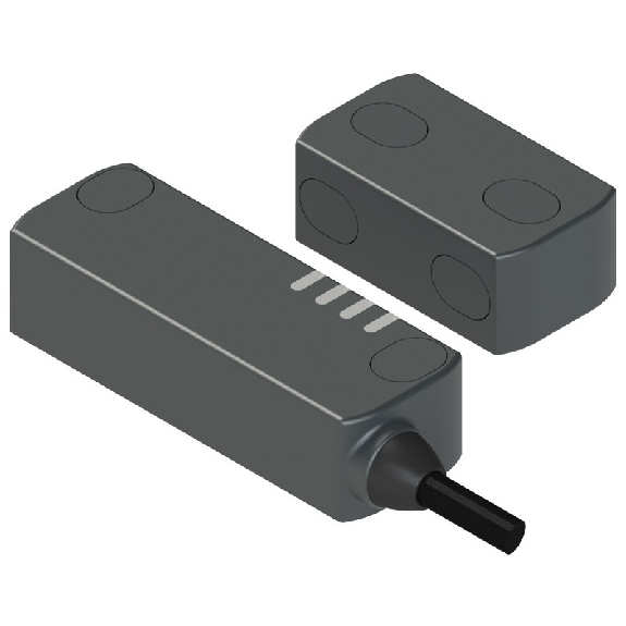 Int.de séc. sans contact RFID (D0T) Sn:12mm, câble 5m Int.de séc. sans contact RFID (D0T) Sn:12mm, câble 5m-Lire la description