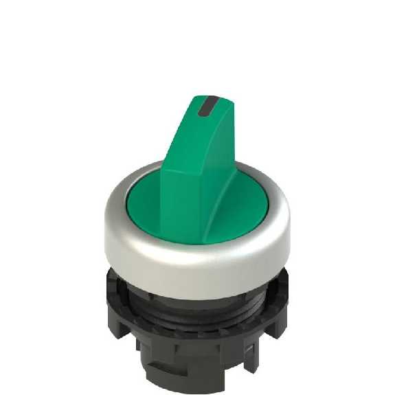 Sélecteur à manette 2 pos. lum. vert av marquage (satin chromé)-Leggi tutto
