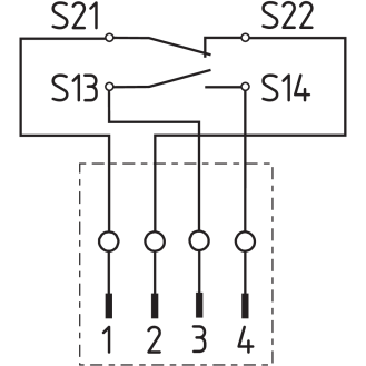Capteur de sécurité magnétique codé 1NO+1NF avec connectique M12 4P-Lire la description