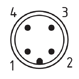 Capteur de sécurité magnétique codé, 1NO+1NF, M12 4P - BNS 16-11ZV-ST1-Lire la description
