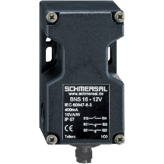 Capteur de sécurité magnétique codé 1NO+1NF avec connectique M12 4P-Lire la description