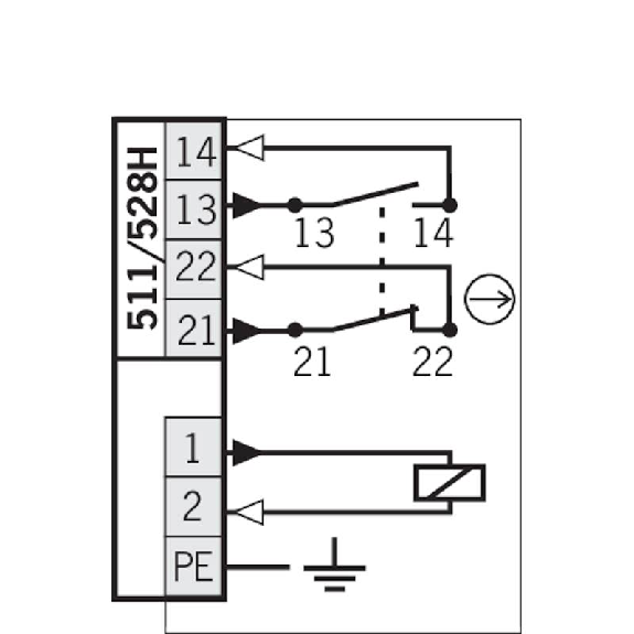 Int.de séc. à interver. hors tension 110Vac, 1O+1F, 1xM20 Int.de séc. à interver. hors tension 110Vac, 1O+1F, 1xM20-Lire la description