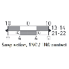 Int.de séc. à câble (max.130m) 1NF+NO, 295-390N, IP65, 1xM16