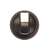 Commutateur rotatif, manette, 3 positions, noir, à accrochage