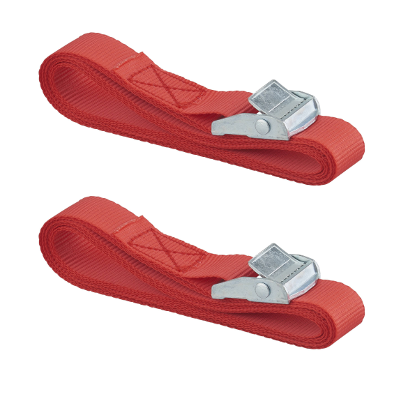 Set de 2 sangles à boucle autoserrante largeur 25mm x 2,50m-Leggi tutto