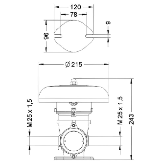Sonnerie ATEX 98dB IP66-Lire la description
