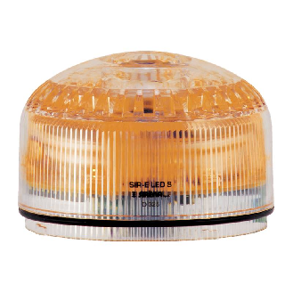 Sirène électronique 105dB 64 sons LED ORANGE allCLEAR IP65 Ø92mm-Lire la description