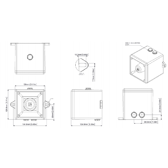 Sirène électronique 113dB TONALARM® 24-260 Vca / 60-260 Vcc - 64 sons-Lire la description