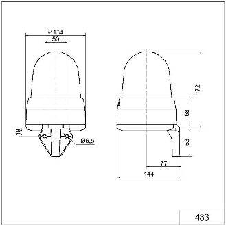 Sirène de signalisation DEL 108dB IP65-Lire la description