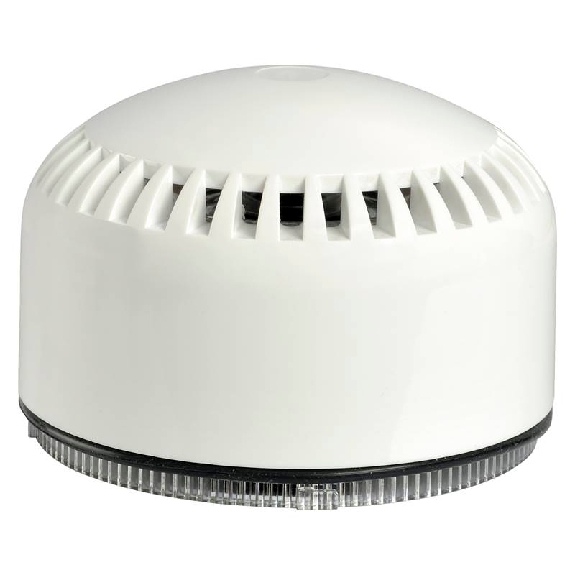Sirène électronique SIR-E FA EN54-3 100dB IP65 Ø92mm BLANC-Lire la description