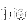 Sirène d'édition vocale 110dB 24VDC IP65 Ø150mm
