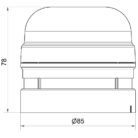 Midi Sounder 110dB 12-24VAC/DC GRIS-Lire la description