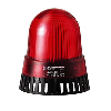 Sirène polyphonique DEL BM 8 sons 105dB 24VACDC ROUGE IP65 Ø89mm NOIR