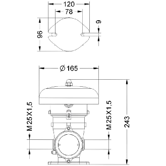 Sonnerie industrielle 98dB IP66 pour zones explosives-Lire la description
