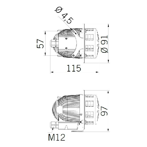 Sirène MINICELERE 101dB V24DAC IP43 GRIS-Lire la description