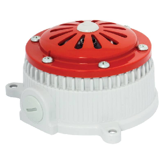 Sirène 95dB MICROSAI CONTINU V24AC IP65 GRIS-Lire la description